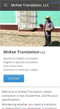 Mobile Screenshot of mckeetranslation.com